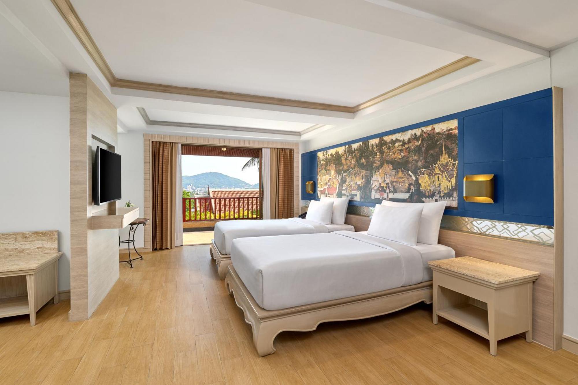 Chambre Lits Jumeaux Deluxe avec vue sur le jardin